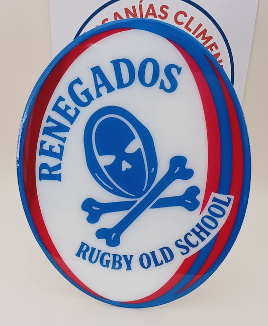 Placa Renegados Rugby Old School 2