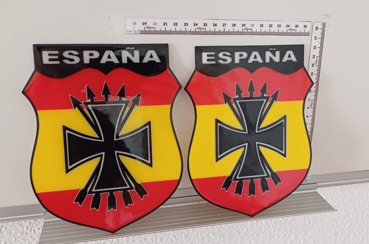 Placas División Azul Flechas + Cruz de Hierro